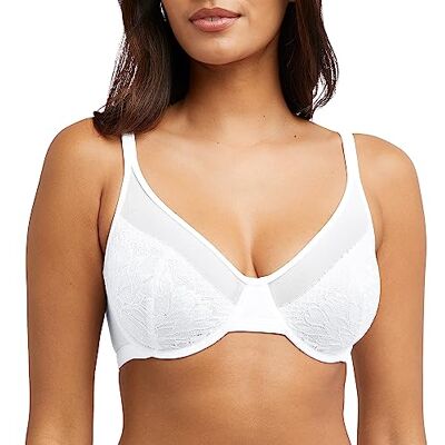 Bali Women's One Smooth U Lace Minimizer, Underwire Full-Coverage Convertible Bra, White, 36D Bali Women's One Smooth U Lace Minimizer, Underwire Full-Coverage Convertible Bra, White, 36D