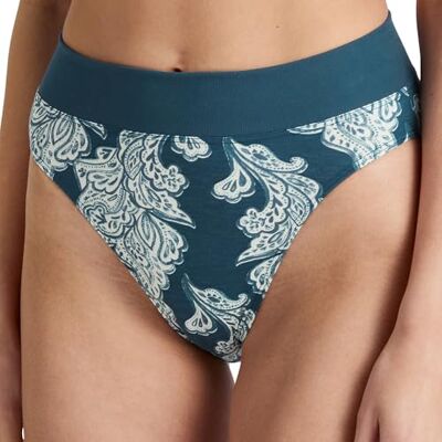 CALIDA Slip élastique tendance pour femme, Bleu pétrole profond, 38-40 CALIDA Slip élastique tendance pour femme, Bleu pétrole profond, 38-40