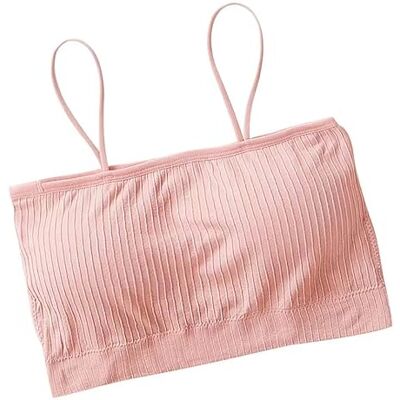 SXCDD Sous-vêtements chemise rose d'été partie mince beau soutien-gorge à dos en coton pur, rose(w), taille unique SXCDD Sous-vêtements chemise rose d'été partie mince beau soutien-gorge à dos en coton pur, rose(w), taille unique