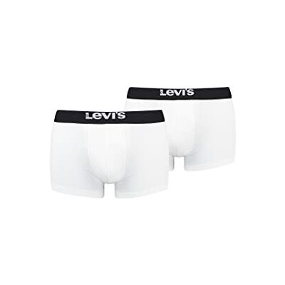 Levi's Solide Tronc de Base Homme, blanc/noir, S Levi's Solide Tronc de Base Homme, blanc/noir, S