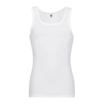 Trigema Lot de 2 maillots de corps à bretelles fines pour homme, Blanc (001), S Trigema Lot de 2 maillots de corps à bretelles fines pour homme, Blanc (001), S