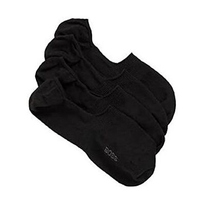 Boss Mens 2 Pack No Show Cotton Blend Socks, Black Iron, 10 US Boss Mens 2 Pack No Show Cotton Blend Socks, Black Iron, 10 US