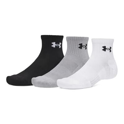 Under Armour Performance Cotton Quarter Socks Lot de 3 paires de chaussettes unisexes pour adulte Under Armour Performance Cotton Quarter Socks Lot de 3 paires de chaussettes unisexes pour adulte