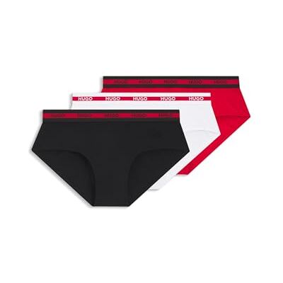 HUGO Hipbr Triplet Organi Brief, Bright Red621, L Homme HUGO Hipbr Triplet Organi Brief, Bright Red621, L Homme