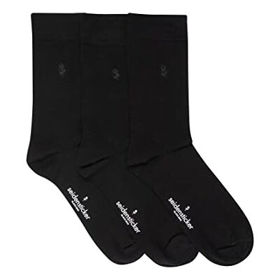 seidensticker Business Socken Chaussettes Homme, Schwarz, Schwarz seidensticker Business Socken Chaussettes Homme, Schwarz, Schwarz