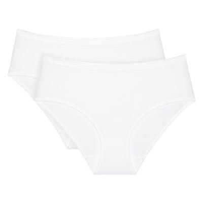 Triumph Sense of Cotton Midi Lot de 2 boxers Blanc, Blanc., 40 Triumph Sense of Cotton Midi Lot de 2 boxers Blanc, Blanc., 40