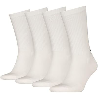 Calvin 8719965009202 Lot de 4 paires de chaussettes pour homme avec logo arrière Blanc Taille unique, blanc, Taille unique Calvin 8719965009202 Lot de 4 paires de chaussettes pour homme avec logo arrière Blanc Taille unique, blanc, Taille unique