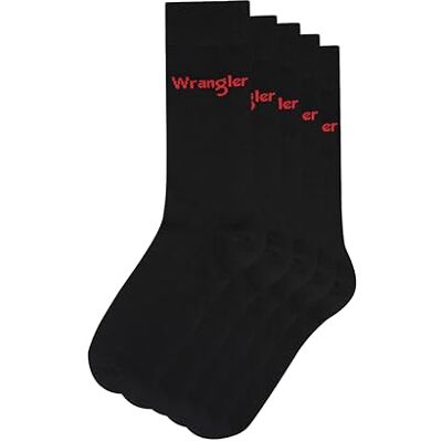 Wrangler Chaussettes LEES pour homme, Noir, 5-8.5 Wrangler Chaussettes LEES pour homme, Noir, 5-8.5