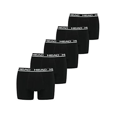 HEAD Men's Basic Boxers Caleçon Homme, Noir, L HEAD Men's Basic Boxers Caleçon Homme, Noir, L