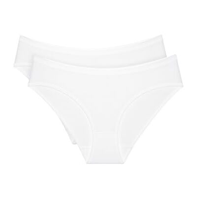 Triumph Sense of Cotton Tai Lot de 2 boxers Blanc, Blanc., 38 Triumph Sense of Cotton Tai Lot de 2 boxers Blanc, Blanc., 38