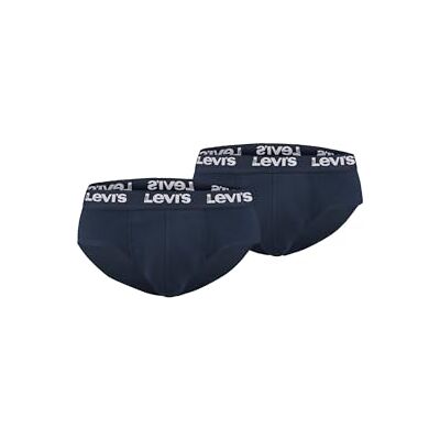 Levi's Lot de 2 boxers pour homme avec logo Levis, bleu marine, L Levi's Lot de 2 boxers pour homme avec logo Levis, bleu marine, L