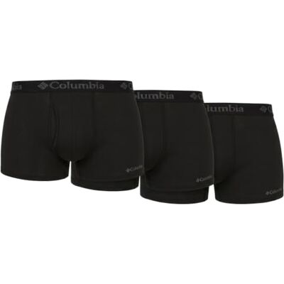 Columbia Lot de 3 boxers Omni Freeze Zero pour homme, Noir, M Columbia Lot de 3 boxers Omni Freeze Zero pour homme, Noir, M