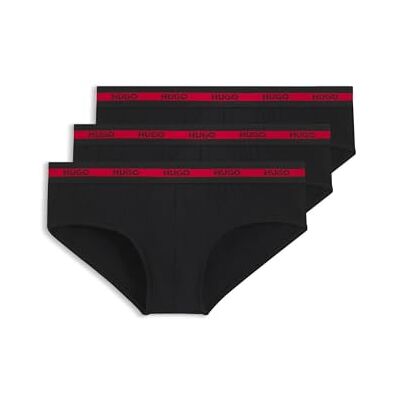 HUGO Hipbr Triplet Organi Brief, noir2, L Homme HUGO Hipbr Triplet Organi Brief, noir2, L Homme