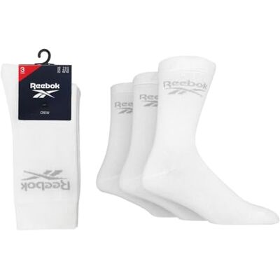 Reebok Core Crew Lot de 3 paires de chaussettes hautes unisexes, confortables, avec soutien de la voûte plantaire, en coton respirant, pour la course, le sport, la vie quotidienne, le yoga, le fitness Reebok Core Crew Lot de 3 paires de chaussettes hautes unisexes, confortables, avec soutien de la voûte plantaire, en coton respirant, pour la course, le sport, la vie quotidienne, le yoga, le fitness