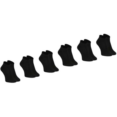 Athena Lot de 6 Paires de socquettes Homme My Petit Prix– Coton et Polyester – Doux et confortable Label OEKO-TEX®, Noir, 43-46 Athena Lot de 6 Paires de socquettes Homme My Petit Prix– Coton et Polyester – Doux et confortable Label OEKO-TEX®, Noir, 43-46