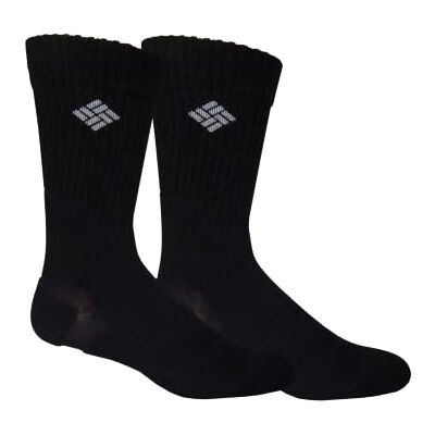 Columbia Chaussettes d'équipage de randonnée de poids moyen pour hommes, noir, 9-13 Royaume-Uni, Noir, 43-47 EU, schwarz. Columbia Chaussettes d'équipage de randonnée de poids moyen pour hommes, noir, 9-13 Royaume-Uni, Noir, 43-47 EU, schwarz.