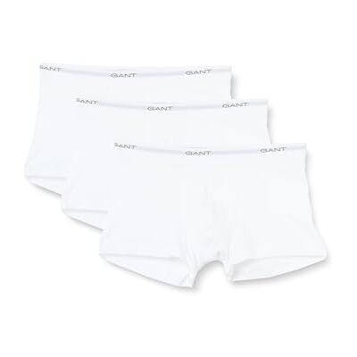 GANT Core Trunk Lot de 3 sous-vêtements pour homme, blanc, standard, Blanc., taille unique GANT Core Trunk Lot de 3 sous-vêtements pour homme, blanc, standard, Blanc., taille unique
