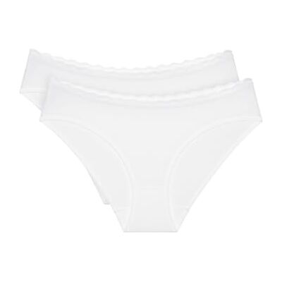 Triumph Feel of Cotton Tai Lot de 2 boxers Blanc, Blanc., 42 Triumph Feel of Cotton Tai Lot de 2 boxers Blanc, Blanc., 42