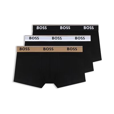Boss Boxer pour homme Lot de trois sous-vêtements pour homme, ceinture élastique, tissu extensible doux, coupe confortable, pack basique Boss Boxer pour homme Lot de trois sous-vêtements pour homme, ceinture élastique, tissu extensible doux, coupe confortable, pack basique