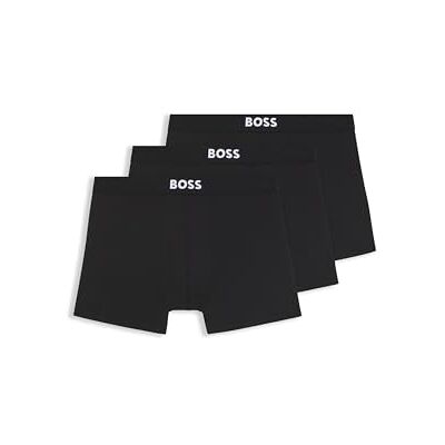 Boss Boxer pour homme Lot de trois sous-vêtements pour homme, ceinture élastique, tissu extensible doux, coupe confortable, pack basique Boss Boxer pour homme Lot de trois sous-vêtements pour homme, ceinture élastique, tissu extensible doux, coupe confortable, pack basique