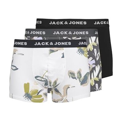 JACK & JONES Jacabstract Trunks Lot de 3 boxers pour homme Iron Gate Taille M, Iron Gate, M JACK & JONES Jacabstract Trunks Lot de 3 boxers pour homme Iron Gate Taille M, Iron Gate, M