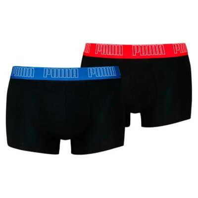 PUMA Boxer Trunk Boxershorts Men Herren Everyday Unterhose Pant Unterwäsche 2er Pack, Farbe:Black/Blue/Red, Bekleidungsgröße:M, Noir, M PUMA Boxer Trunk Boxershorts Men Herren Everyday Unterhose Pant Unterwäsche 2er Pack, Farbe:Black/Blue/Red, Bekleidungsgröße:M, Noir, M