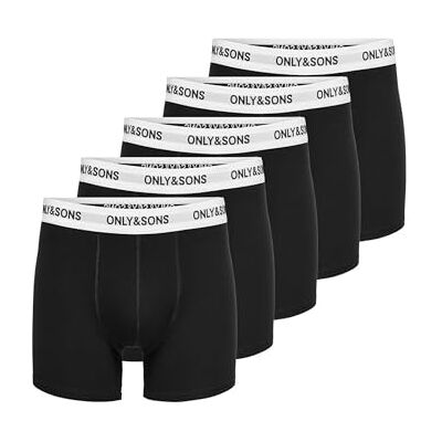 Only & Sons Short ONSFITZ pour homme, noir 1, L Only & Sons Short ONSFITZ pour homme, noir 1, L