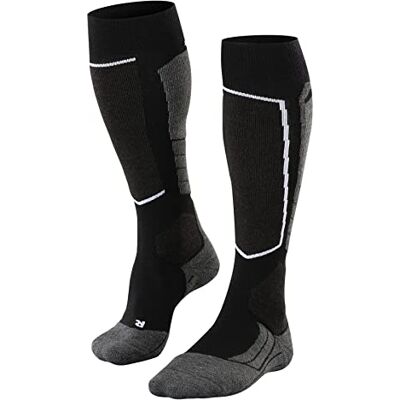 FALKE SK2 Intermediate Wool M KH laine chaudes épaisses 1 paire, Chaussettes de ski Homme, Noir (Black-Mix 3010), 39-41 FALKE SK2 Intermediate Wool M KH laine chaudes épaisses 1 paire, Chaussettes de ski Homme, Noir (Black-Mix 3010), 39-41