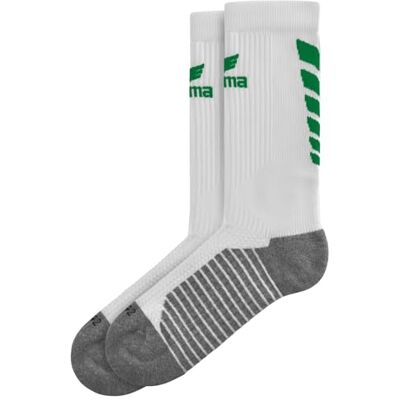 Erima Chaussettes sportives unisexes Six Wings (2182604), blanc/émeraude, 47-50 Erima Chaussettes sportives unisexes Six Wings (2182604), blanc/émeraude, 47-50