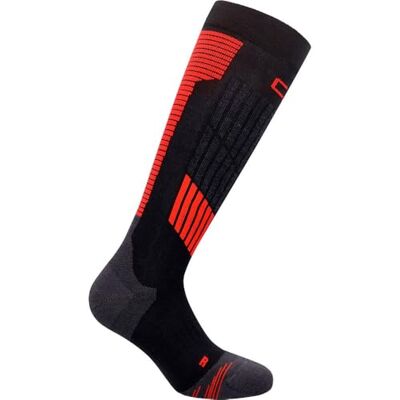 CMP Ski Sock Graphene, Noir-Ferrari, 43/45 CMP Ski Sock Graphene, Noir-Ferrari, 43/45
