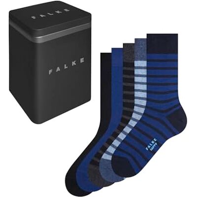 FALKE homme Happy Box 5-Pack chaussettes respirantes coton renforcées extra-douces sur la peau unies couture plate aux orteils pour vie quotidienne et travail multipack 5 paires FALKE homme Happy Box 5-Pack chaussettes respirantes coton renforcées extra-douces sur la peau unies couture plate aux orteils pour vie quotidienne et travail multipack 5 paires