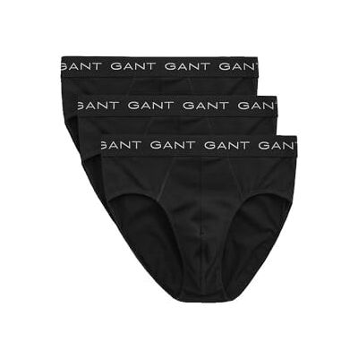 GANT Lot de 3 slips, Noir, L GANT Lot de 3 slips, Noir, L