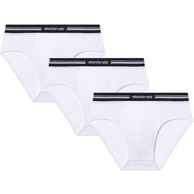 Abanderado Pack Slip Fermé Ligne Technique Homme, blanc, 6 Abanderado Pack Slip Fermé Ligne Technique Homme, blanc, 6