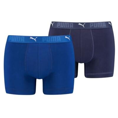 PUMA Boxer Homme (lot de 2), Bleu Combo, L PUMA Boxer Homme (lot de 2), Bleu Combo, L