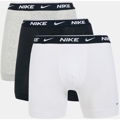 NIKE Everyday Lot de 3 boxers en coton stretch pour homme Blanc/gris chiné/noir Taille XS NIKE Everyday Lot de 3 boxers en coton stretch pour homme Blanc/gris chiné/noir Taille XS