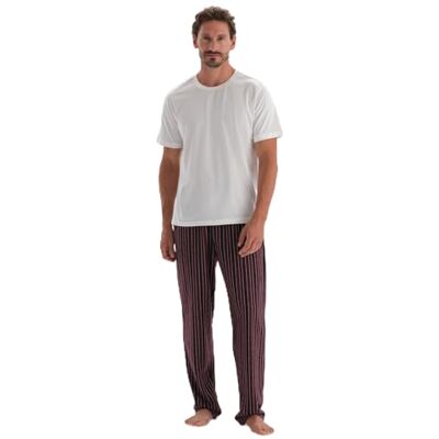 Dagi Taille normale doublée jacquard tricoté bas simple Bas de pyjama Homme Dagi Taille normale doublée jacquard tricoté bas simple Bas de pyjama Homme