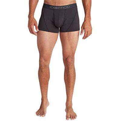 ExOfficio Give-n-Go Sport Mesh 2.0 Boxer pour homme, 7,6 cm, noir Taille S, Noir/Noir, S ExOfficio Give-n-Go Sport Mesh 2.0 Boxer pour homme, 7,6 cm, noir Taille S, Noir/Noir, S