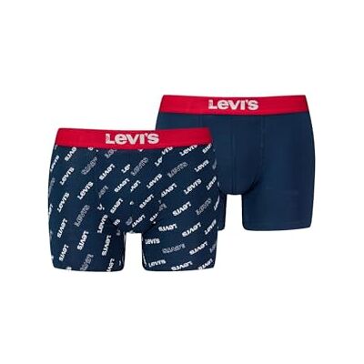Levi's Logo All-over Print Organic Cotton Boxer Briefs Homme (lot de 2) Levi's Logo All-over Print Organic Cotton Boxer Briefs Homme (lot de 2)