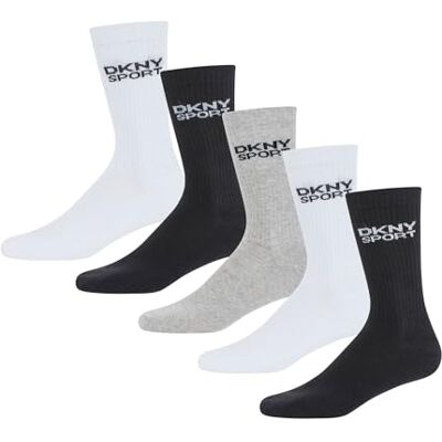 DKNY Radde Men'S Socks, Cotton Blend Crew Socks, Moisture Wicking Socks, Knitted Logo, Mens Thick Socks, Breathable And Comfortable Ankle Socks, Set Of 5 Classic Crew Socks, Size 7-11 DKNY Radde Men'S Socks, Cotton Blend Crew Socks, Moisture Wicking Socks, Knitted Logo, Mens Thick Socks, Breathable And Comfortable Ankle Socks, Set Of 5 Classic Crew Socks, Size 7-11