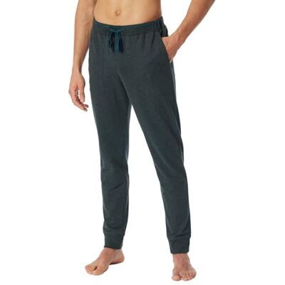 Schiesser Pantalon de pyjama long pour homme Mélange de coton biologique + bas de pyjama relaxant, Gris foncé/gris foncé 181186, 56 Schiesser Pantalon de pyjama long pour homme Mélange de coton biologique + bas de pyjama relaxant, Gris foncé/gris foncé 181186, 56
