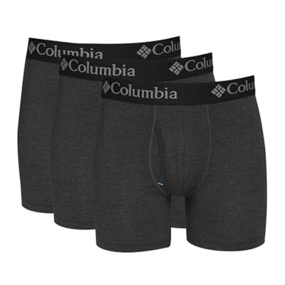 Columbia Lot de 3 boxers en coton stretch pour homme, New Black, M Columbia Lot de 3 boxers en coton stretch pour homme, New Black, M