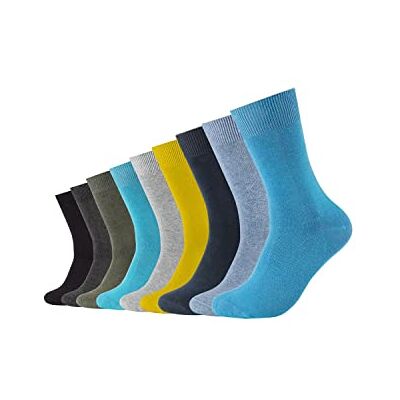 Camano Lot de 9 chaussettes pour homme, Turquoise (6500)., 43-46 EU Camano Lot de 9 chaussettes pour homme, Turquoise (6500)., 43-46 EU