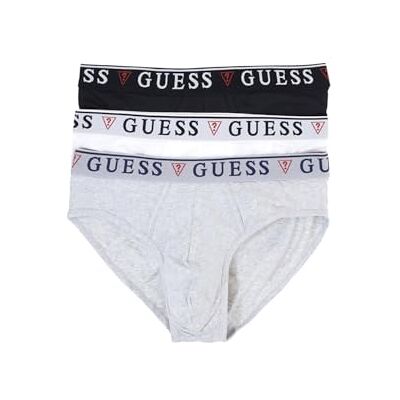 GUESS Eco Brian Hero Brief 3pack Slips Homme (lot de 3) GUESS Eco Brian Hero Brief 3pack Slips Homme (lot de 3)