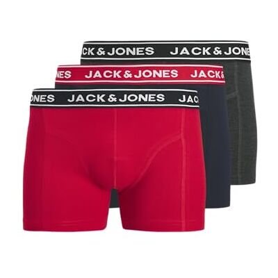 JACK & JONES Jachector Solid Trunks Lot de 3 boxers solides Grande taille, Blazer bleu marine., 3x_l JACK & JONES Jachector Solid Trunks Lot de 3 boxers solides Grande taille, Blazer bleu marine., 3x_l