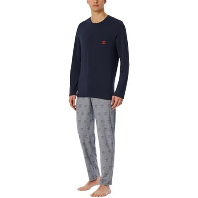 Schiesser Pyjama long col rond pour homme 95/5 Ensemble de pyjama Bleu nuit_182610, 48, Bleu nuit 182610, 50 Schiesser Pyjama long col rond pour homme 95/5 Ensemble de pyjama Bleu nuit_182610, 48, Bleu nuit 182610, 50