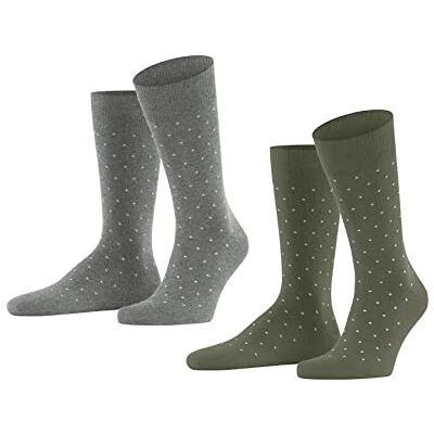 ESPRIT Fine Dot 2-Pack M SO coton motif fantaisie lot de 2 paires, Chaussettes Homme, Multicolore (Sortiment 0030), 43-46 ESPRIT Fine Dot 2-Pack M SO coton motif fantaisie lot de 2 paires, Chaussettes Homme, Multicolore (Sortiment 0030), 43-46