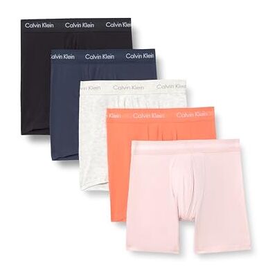 Calvin Boxer Brief 5pk 000nb3794a Boxer Homme (lot de 5) Calvin Boxer Brief 5pk 000nb3794a Boxer Homme (lot de 5)