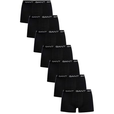 GANT Lot de 7 sous-vêtements pour homme, noir, standard, Noir, taille unique GANT Lot de 7 sous-vêtements pour homme, noir, standard, Noir, taille unique