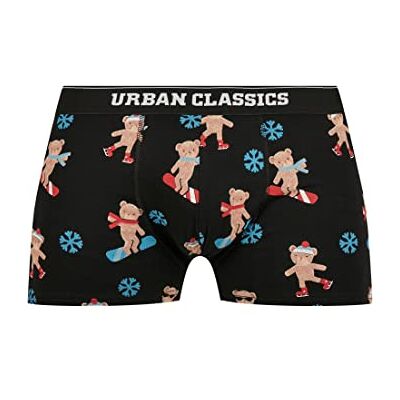 Urban Classics Caleon Boxeur Homme, Teddy Aop + Jasper + Bleu Marine, XL Urban Classics Caleon Boxeur Homme, Teddy Aop + Jasper + Bleu Marine, XL