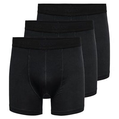 Only & Sons Boxer pour homme, Noir, L Only & Sons Boxer pour homme, Noir, L